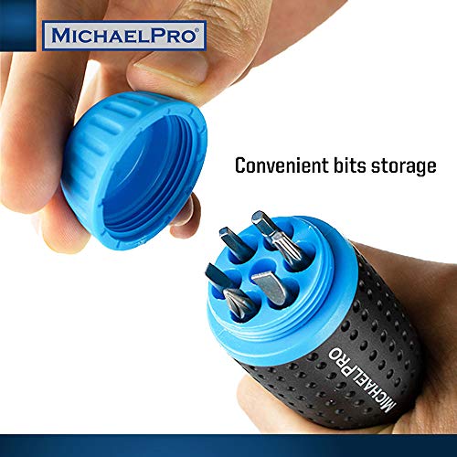 MichaelPro MP002001 Set of 19-in-1 Interchangeable Multi Bit Ratchet Screwdriver Set, All-In-One Multi Screwdriver comes with a Built-In Handle Storage Perfect for Home and Industrial Usage
