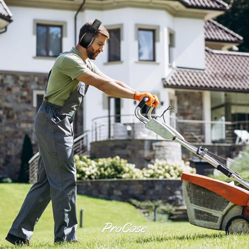 ProCase Extra Large SNR 37dB Noise Cancelling Headphones, Hearing Protection Ear Muffs for Noise Reduction NRR 35dB -Black