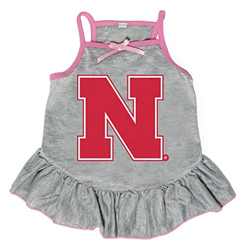 Littlearth unisex-adult NCAA North Carolina State Wolfpack Pet Dress with Team Logo, Grey, Small