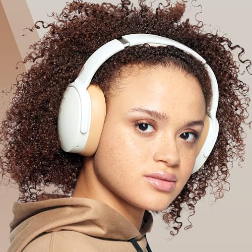 Skullcandy Hesh ANC Over-Ear Noise Cancelling Wireless Headphones with Charging Cable, 22 Hr Battery, Microphone, Works with iPhone Android and Bluetooth Devices - Mod White