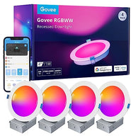 Govee Smart Recessed Lighting 4 Inch RGBWW LED Downlight 4 Pack
