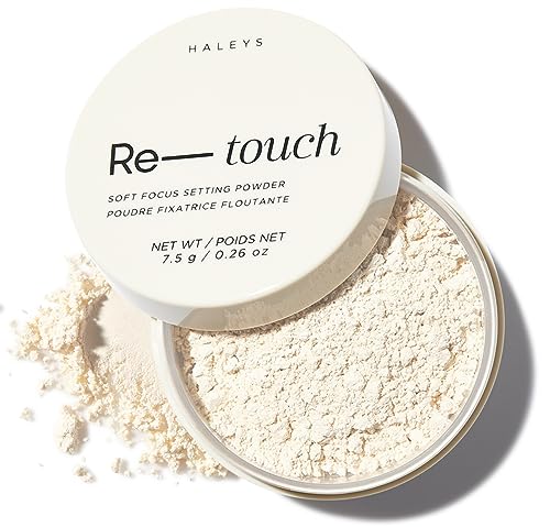HALEYS Re-touch Setting Powder VEGAN + CRUELTY-FREE, Ultra-Blurring, Lightweight, Non-Caking, Nourishes, Smoothens for Filter-Like Finish, Soft Focus Translucent Loose Powder (Fair Shade)