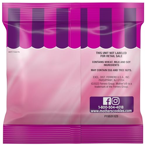 MOTHER'S Limited Batch Puppy Love Frosted Cookies 30 count box of 0.5oz bags, Valentine's Classroom Exchange - 15oz / 425g