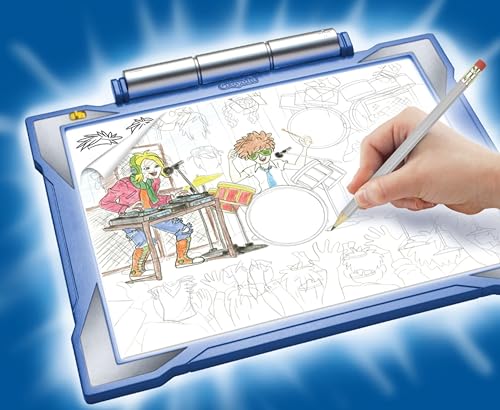 Crayola Light Up Tracing Pad - Blue, Tracing Light Box for Kids, Drawing Pad, Toys for Kids, Holiday Gift for Boys & Girls, Ages 6, 7, 8