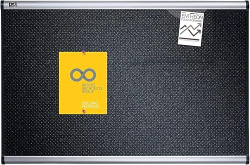 Quartet Bulletin Board, 3' x 2', Embossed, Hi-Density Foam, Aluminum Frame (B343A)