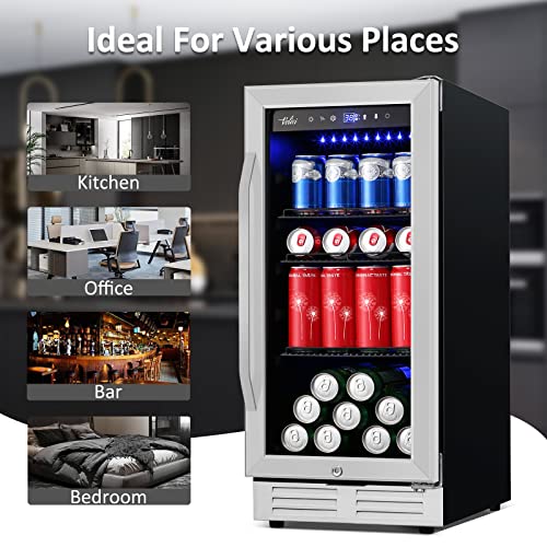 Velivi Beverage Cooler Refrigerator and Wine Fridge