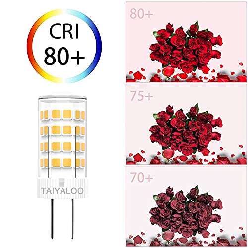 G4 LED Bulb 12V AC/DC 5W Equivalent to 40W Halogen Bulb, T3 JC Type Bi-Pin Base, Warm White 2700K G4 Bulb for Outdoor Landscape Lighting Deck Stair Step Path Paver Lights, Home Lighting, (6 Pack)