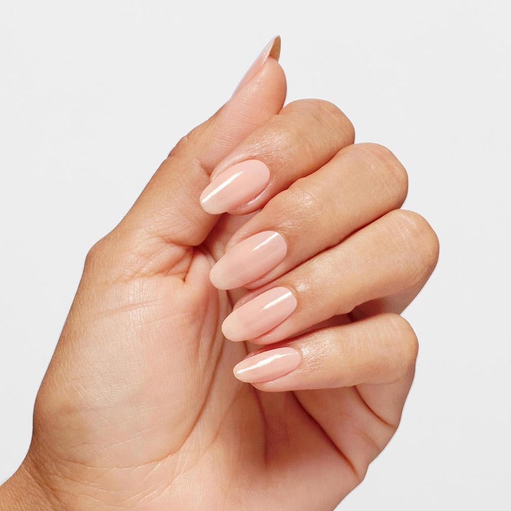 OPI Nail Lacquer Nail Polish | Sheer Light Nude Pink Crème Chip Resistant Nail Polish | Vegan, Fast Drying, Streak Free