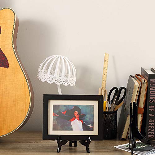 6 Pack 7 Inch Acrylic Easel Stand, Display Stand, Plate Stands for Display, Photo Holder Picture Frame Book Stand (Black)