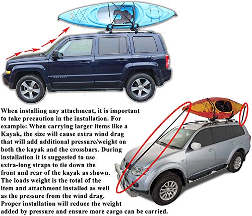 BRIGHTLINES Aero Cross Bars Roof Racks Luggage Rack Replacement for 2013-2017 Subaru Crosstrek & 2012-2016 Impreza