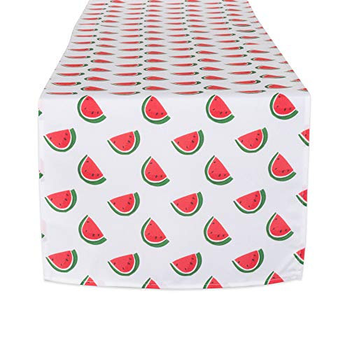 DII Watermelon Outdoor Tabletop Collection, Stain Resistant & Waterproof, Table Runner, 14x72