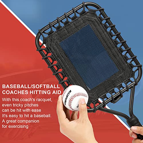 Baseball Racket for Fly Balls: Fungo Racket Baseball/Baseball Racket for Coaches and Parents to Help Players Practice Hitting Grounders and Pop Flies (New)