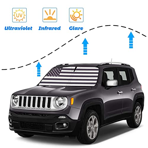 Moricere Windshield Sun Shade for 2011-2020 Jeep Grand Cherokee (NOT for Grand Cherokee L&Jeep Cherokee)