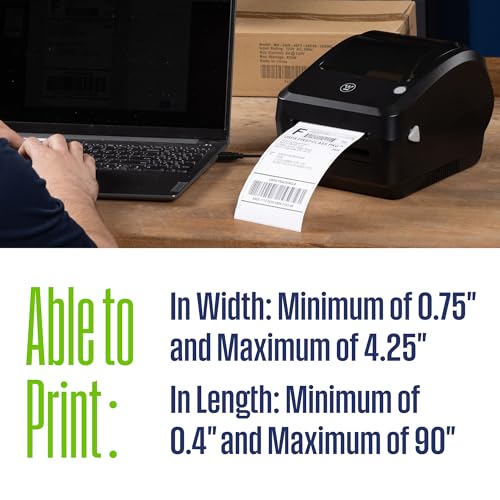 Westinghouse Direct Thermal Label Printer USB, Commercial Grade, Compatible with USPS, UPS, FedEx, Ebay, Shopify, Amazon, & More, Desktop Label Printer for Packages, Includes Sample 4x6 Labels