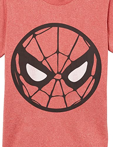 Marvel Kid's Spiderman Icon T-Shirt, Red Heather, Small