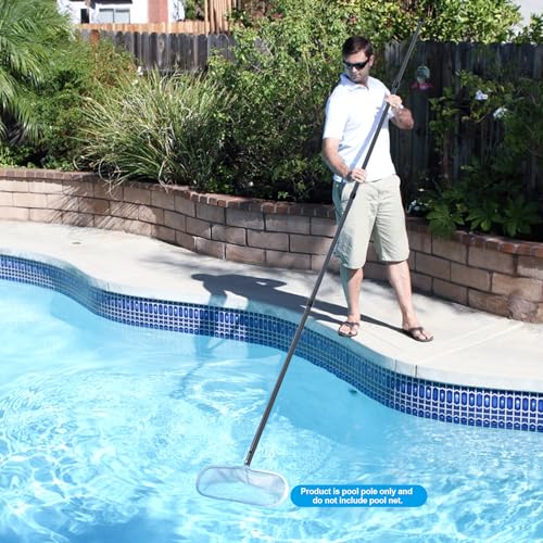 DOBEN Carbon Fiber Pool Pole, Premium Telescoping Swimming Pool Cleaning Pole, Professional 15 Feet Telescopic Pool Poles, Cleaning Poles for Skimmer Net, Brush 15FT