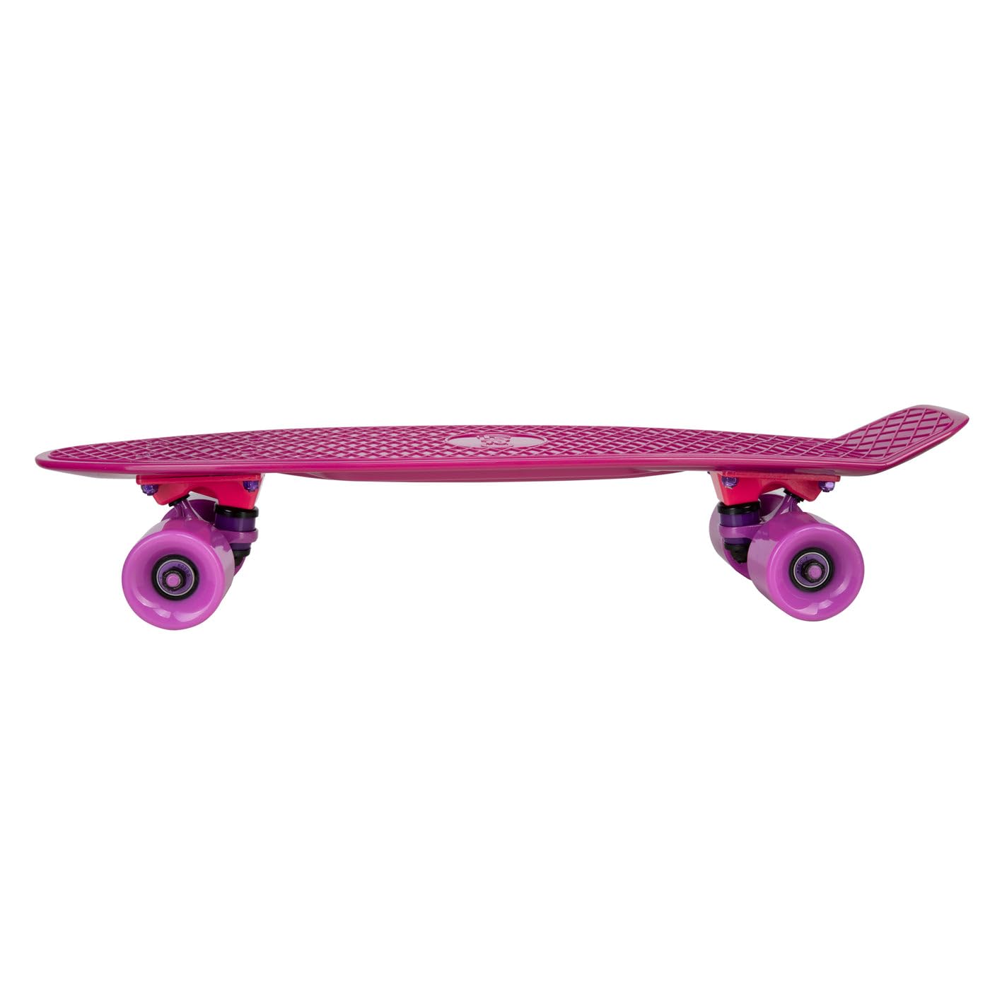 Cal 7 22.5" Complete Mini Cruiser Plastic Skateboard (Berry)