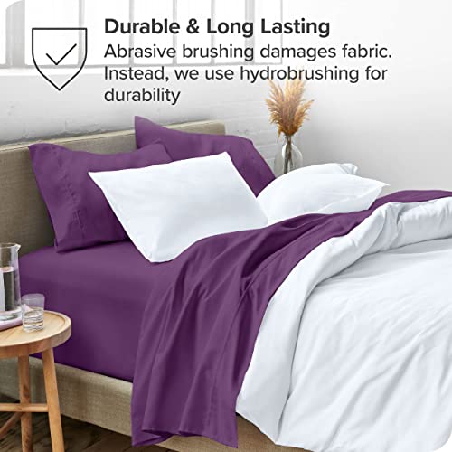 Bare Home Twin XL Sheet Set - College Dorm Size - Luxury 1800 Ultra-Soft Microfiber Twin Extra Long Bed Sheets - Deep Pockets - Easy Fit - Extra Soft - 3 Piece Set - Bed Sheets (Twin XL, Light Blue)