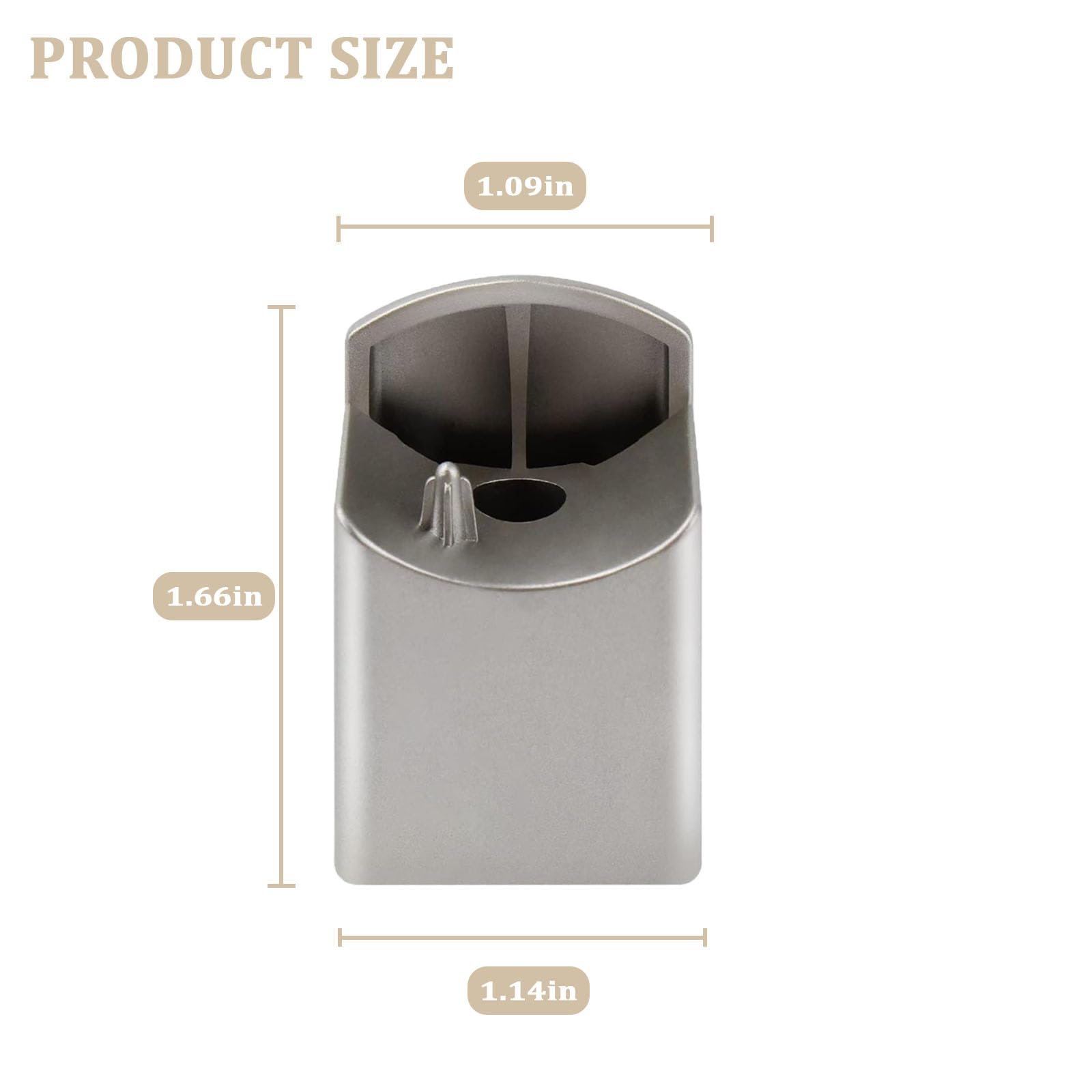 Follde 00628998 Dishwasher Door Handle End Cap for Bosch 3278499 PS8729301 628998, Silvery