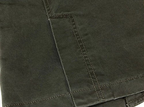 chouyatou Men's Casual Three-Button Stripe Lined Cotton Twill Suit Jacket (X-Small, Army Green)