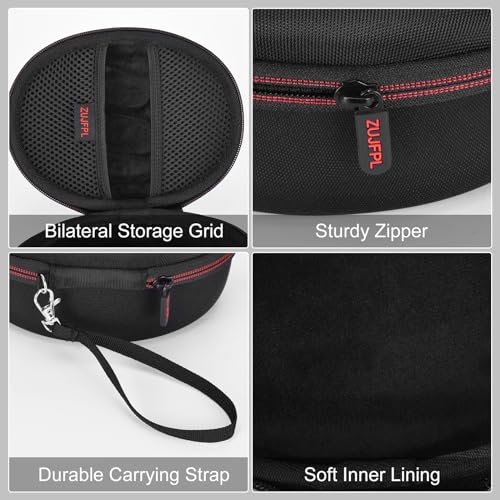 EVA Hard Case for Beats Solo3/Solo2 /Beats Studio Pro Wireless On-Ear Headphones,Premium Travel Protective Carrying Storage Bag(Black)