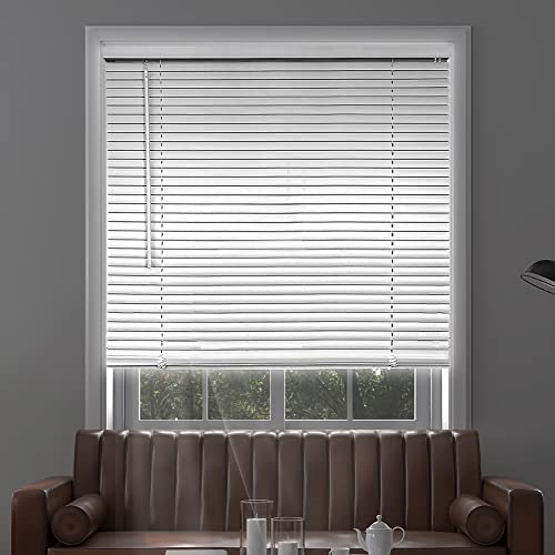 CHICOLOGY Custom Blinds for Windows, Mini Blinds, Window Blinds, Door Blinds, Blinds & Shades, Camper Blinds, Mini Blinds for Windows, Horizontal Window Blinds, Gray, 27" W X 60" H