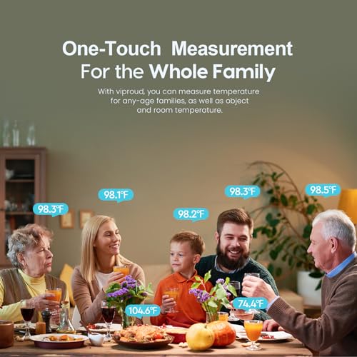 No-Touch Forehead Thermometer for Adults and Kids, Fast Accurate Baby Thermometer with Fever Alarm & Mute Mode-Take Quick Temperature Easily (Black)