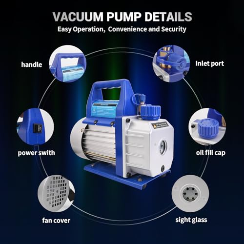 novorik 3 Gallon Vacuum Chamber with 3.6 CFM Pump, Single Stage Vacuum Pump and Vacuum Chamber Kit with Acrylic Lid for Stabilizing Wood, Degassing Silicone Resin, Epoxies