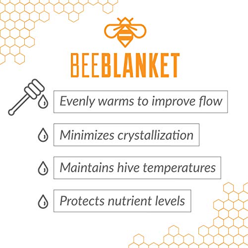 Powerblanket BB05 Bee Blanket 5 gal Pail Heater, Honey/Bucket, 120W, 120V, Charcoal Gray