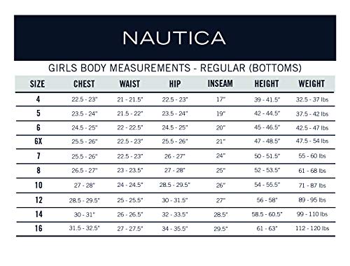 Nautica Girls' Little School Uniform Sensory-Friendly Performance Pleated Scooter, Khaki, 4