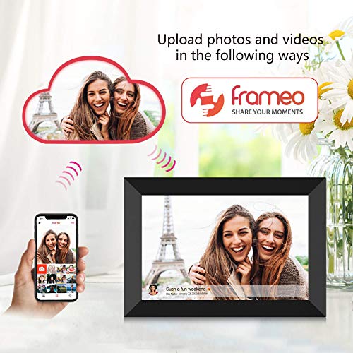 64GB 19inch FRAMEO Smart WiFi Digital Photo Frame 1280x960(4:3) IPS LCD Touch Screen, Auto-Rotate Portrait and Landscape, Dual-WiFi Share Moments Instantly via Frameo App from Anywhere