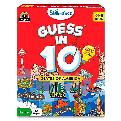 Skillmatics Train of Thought & Guess in 10 States of America Bundle, Games for Kids, Teens & Adults, Gifts for Boys and Girls Ages 6, 7, 8, 9 and Up