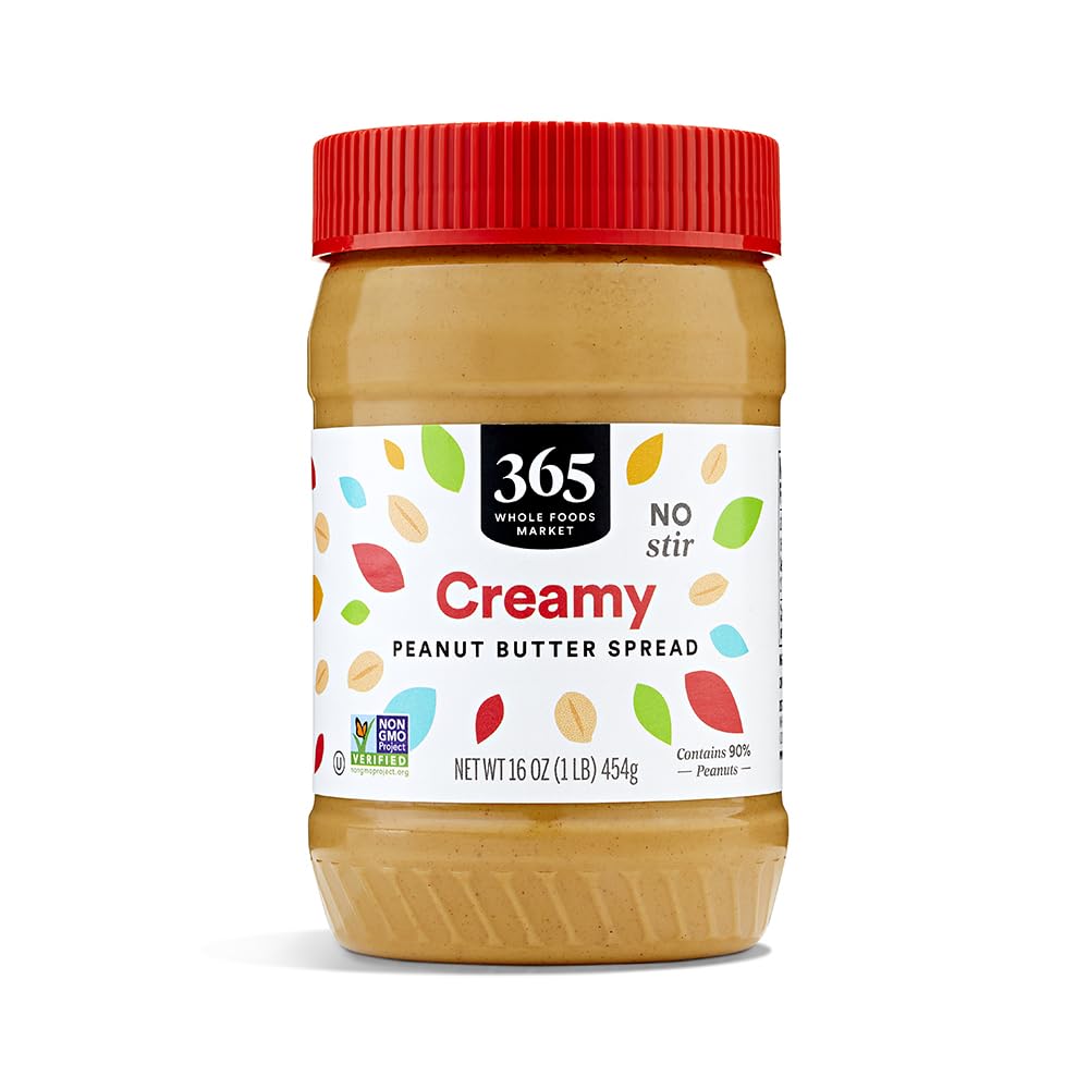 365 By Whole Foods Market, Peanut Butter Creamy No Stir, 16 Ounce