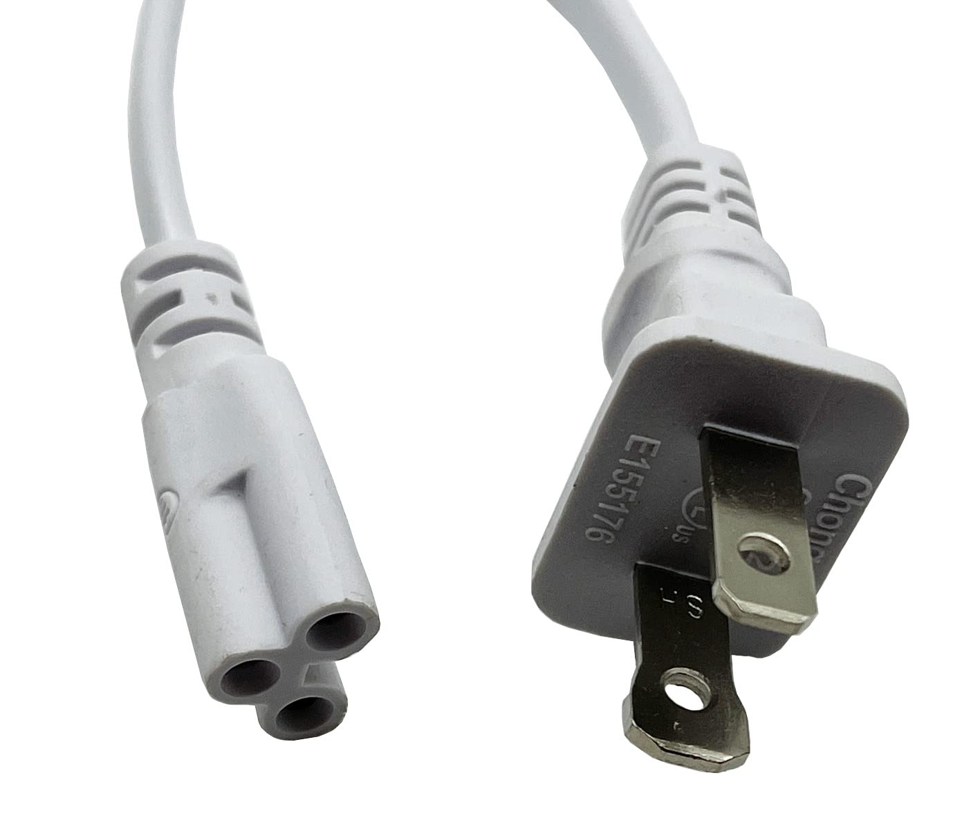 Traovien T5 T8 LED Wire Connector Power Cord LED Tube Power Extension Cord with on/Off Plug for LED T5 T8 Light Tube Integrated LED Light Fixture Extension Cable Wire (1.8M/6Ft 3pin 2PCS)