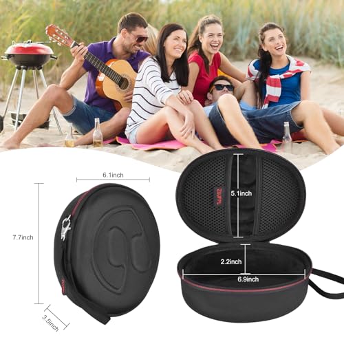 EVA Hard Case for Beats Solo3/Solo2 /Beats Studio Pro Wireless On-Ear Headphones,Premium Travel Protective Carrying Storage Bag(Black)