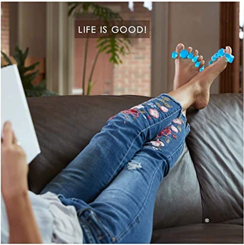 YogaToes GEMS: Gel Toe Stretcher & Separator - America’s Choice for Fighting Bunions, Hammer Toes (Small fits Shoe Sizes W: 7.5-11 / M: 7-10,) 1 Pair