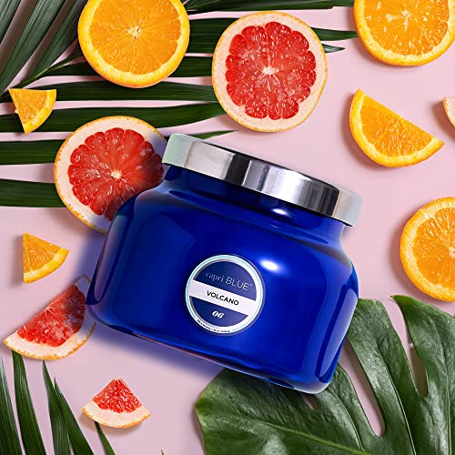 Capri Blue Volcano Scented Candle - Blue Signature Jar Candle - Luxury Aromatherapy Candle-Glass Candle with Soy Wax Blend (19 oz)