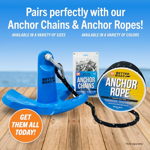 River Anchor, 8lb, Marine-Grade Coated Mushroom Anchor for Boats, Pontoons, Kayaks, Jon Boats, Row Boats, Small Boats, Available in 8, 12, 20, or 30 lbs