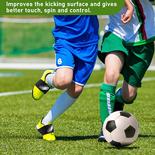 Patelai 4 Pcs Soccer Cleat Lace Cover Football Shoe Band Soccer Shoe Cover Football Cleat Bands Youth Adult for Season(Kids,White)