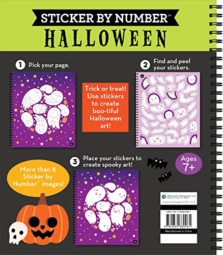Brain Games - Sticker by Number: Halloween (Trick or Treat Cover) (Volume 2)