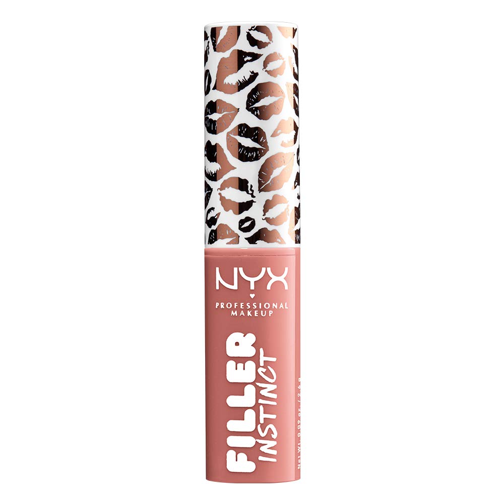 NYX PROFESSIONAL MAKEUP Filler Instinct Plumping Lip Color, Lip Balm - Beach Casual (Nude Pink)