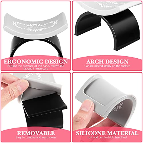 Beaupretty Nail Arm Rest,Manicure Hand Pillow U Shape Cushion Pillow Professional Nail Rest Cushion Table Desk Station Manicure Tool,Black