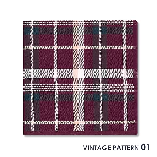 Selected Hanky 100% Cotton Men's Handkerchief 6 Piece Gift Set