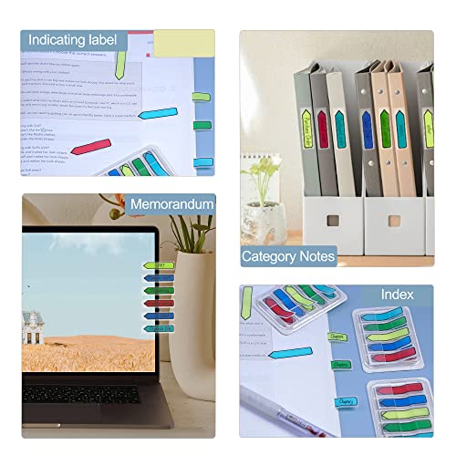 Golcellia 1600 Pieces, Transparent Sticky Notes, Page Markers, Book Tabs, Sticky Note Tabs, Sticky Tabs, Page Tabs, Label Stickers, Pop Up Index Tabs, Tabs Flags Stickers, Index Tabs Flags