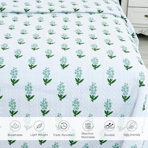 Shanghan Home Grey Quilt Set, 3 Piece King Size Soft Bedspread & Coverlet Set for All Season, Lightweight Coin Pattern Quilt Bedding Set - 100% Microfiber - 104"x94"(1 Quilt, 2 Shams)