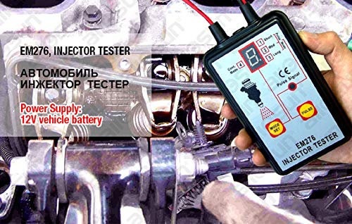 ALLOSUN Fuel Injector Cleaner Tester & Adapter DIY Cleaning Tool Kit Set (Fuel Injector Tester)