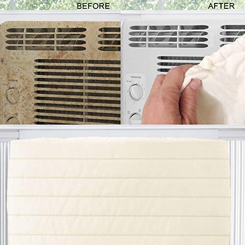 COSFLY Air Conditioner Cover for Outside Units-Durable AC Cover Water Resistant Fabric Windproof Design -Square Fits up to 40 x 40 x 48 inches