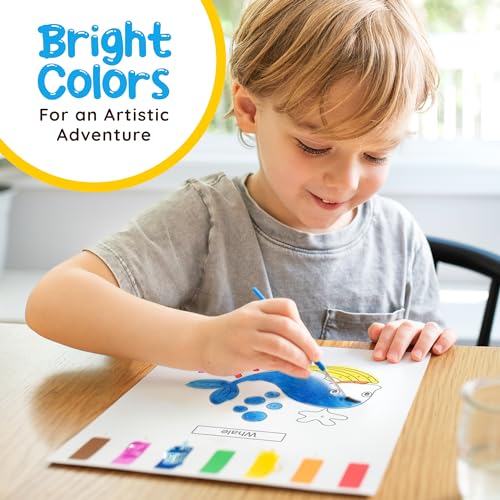 Paint with Water Coloring Books for Toddlers: 3 Books, Mess Free Kids Watercolor Painting Activity Kit - Arts and Crafts for Kids Ages 2 3 4 5 6 Years Old