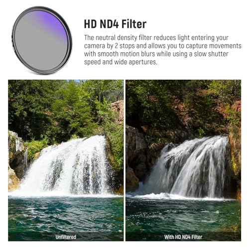 NEEWER 37mm UV/CPL/ND Lens Filter Kit with Hard Shell Storage Case, Multicoated Optical Glass & Aluminum Alloy Frame, UV + Circular Polarizer (CPL) + Neutral Density (ND4) Filter for Camera Lens