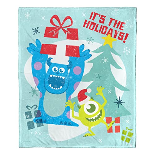 Northwest Monsters Inc Silk Touch Throw Blanket, 50" x 60", Festive Mosters